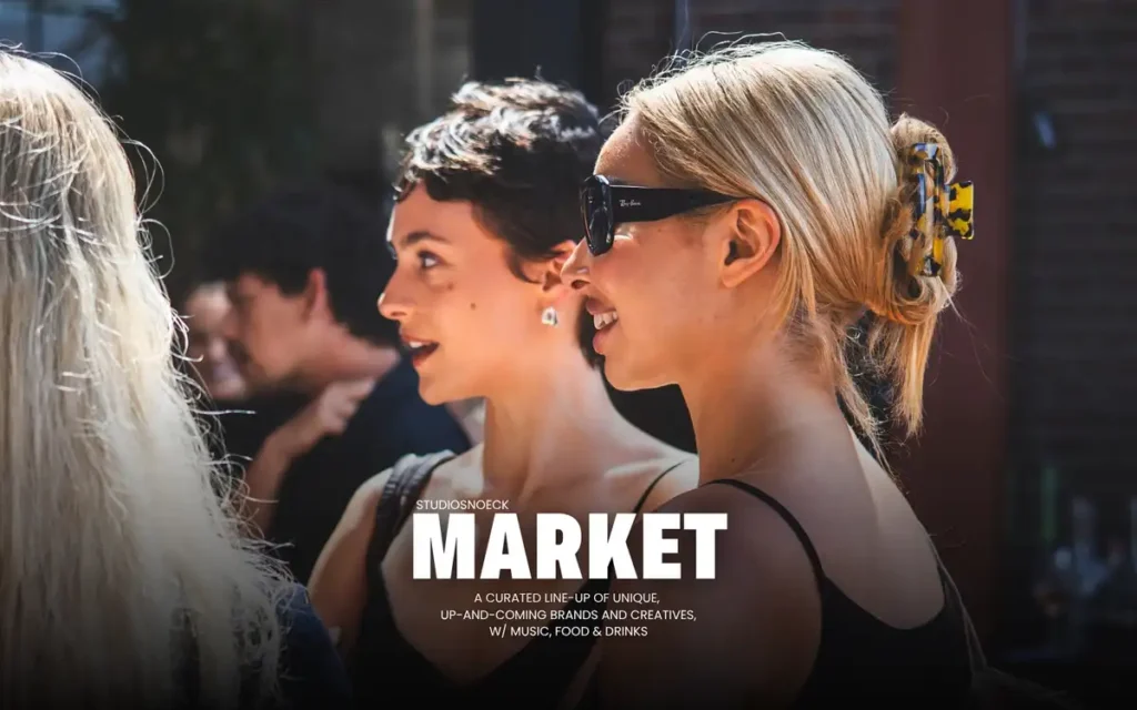 Free entry to the StudioSnoeck vintage market, with food and wine