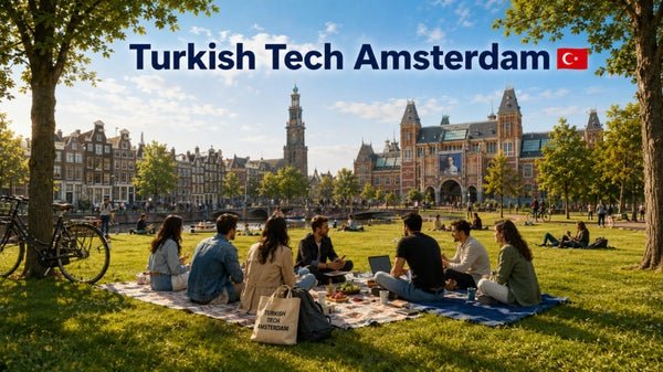 Turkish Tech Amsterdam Fall Get-Together, with baklava on the grass
