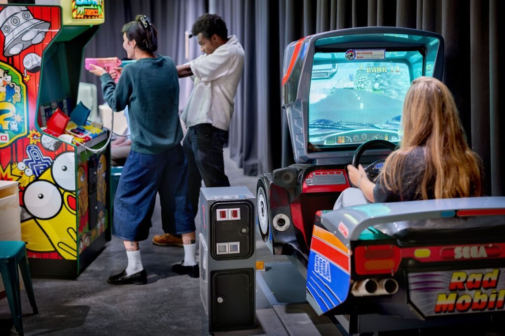 Game On puts playable games beside a level-building workshop