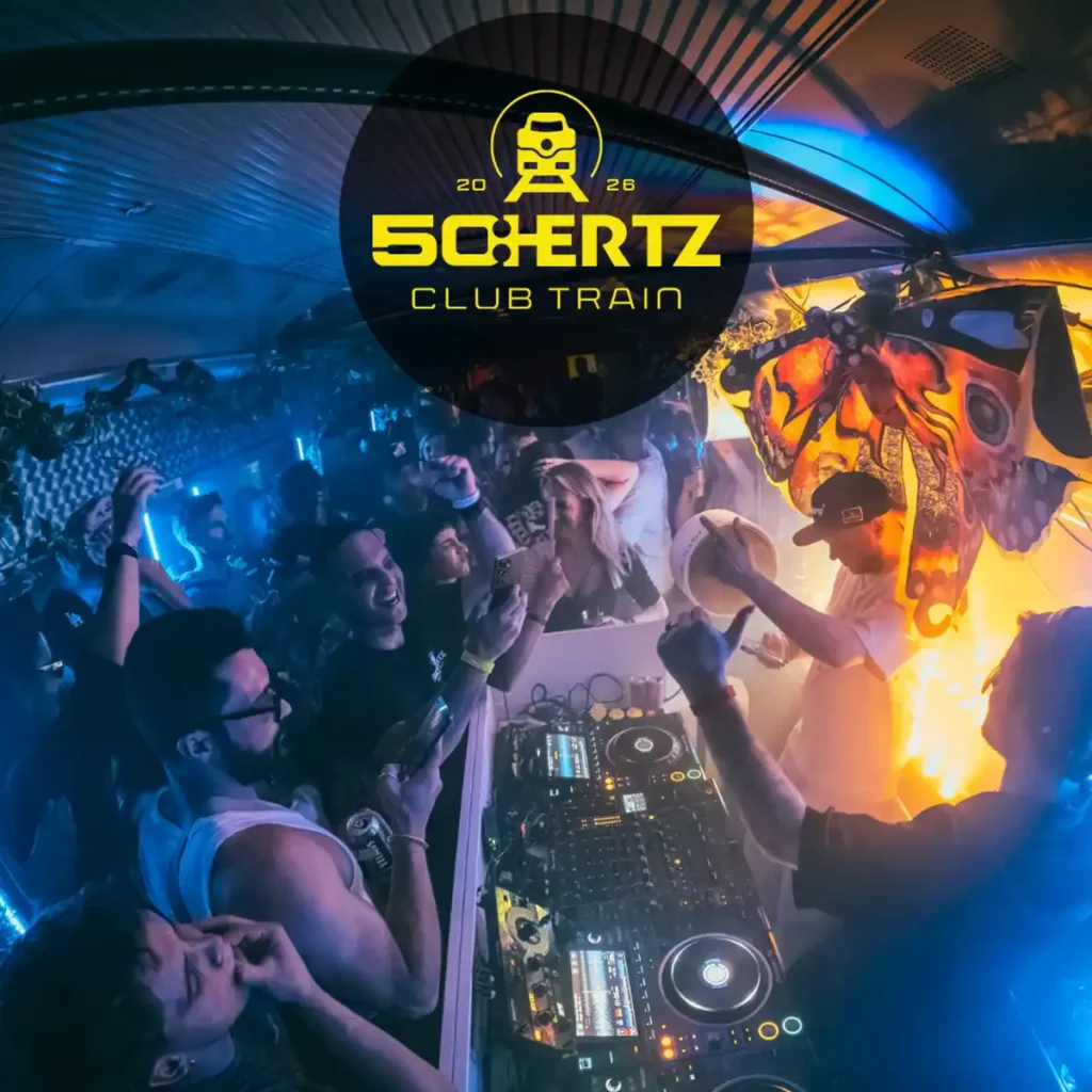 50:HERTZ x SPACE TAKEOFF, a sunset train showcase