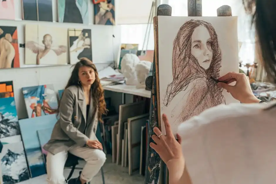 An evening of live drawing at Supermercator