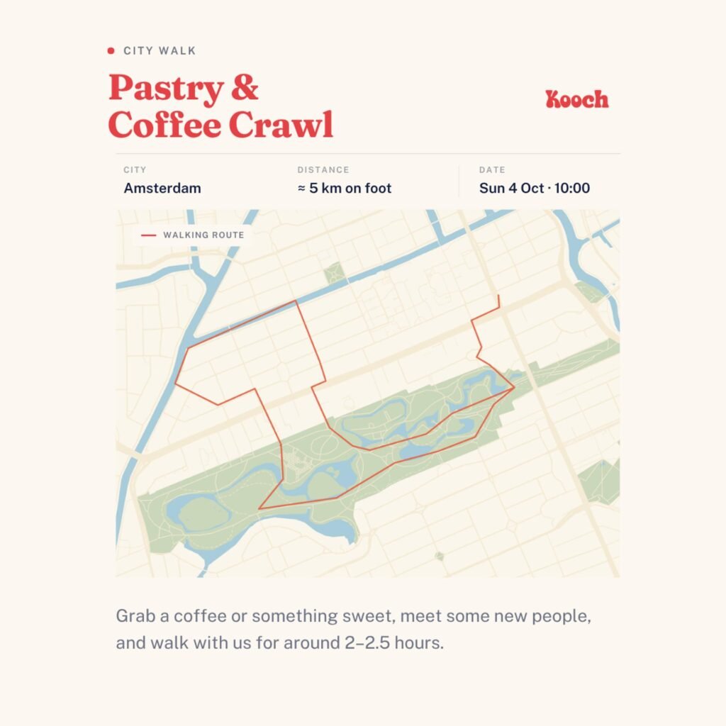 Pastry & Coffee Crawl through Vondelpark and neighborhood cafés