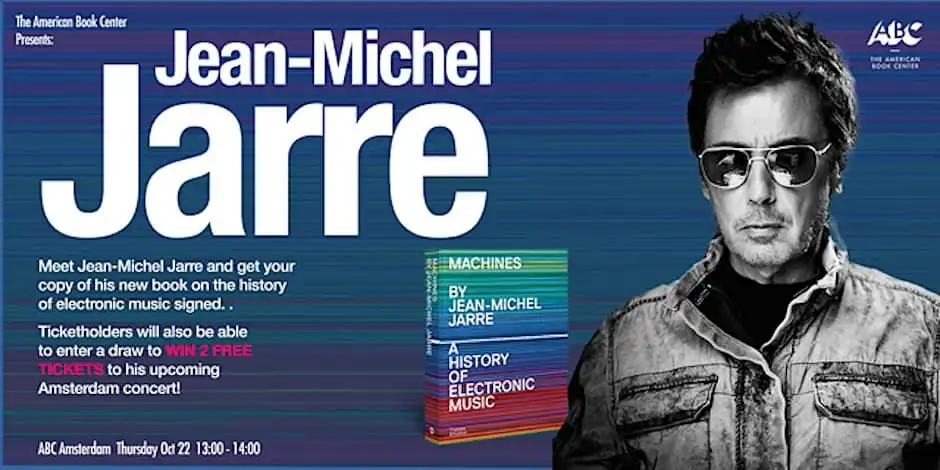 Jean-Michel Jarre signs Machines: A History of Electronic Music
