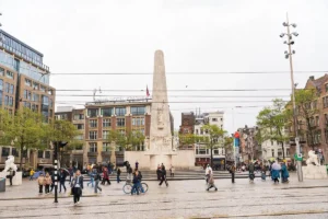 Dam Square in Amsterdam-Centrum with the National Monument