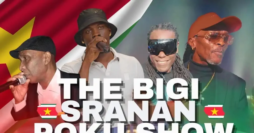 The Bigi Sranan Poku Show, Surinamese kaseko on stage