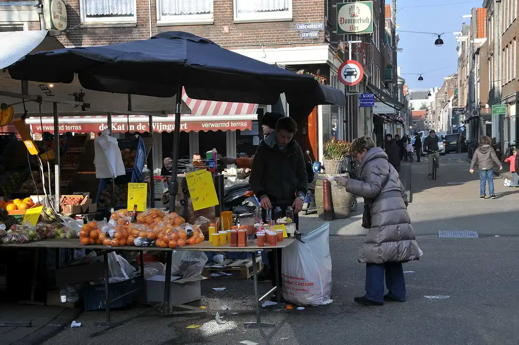 Lindengracht market in Amsterdam